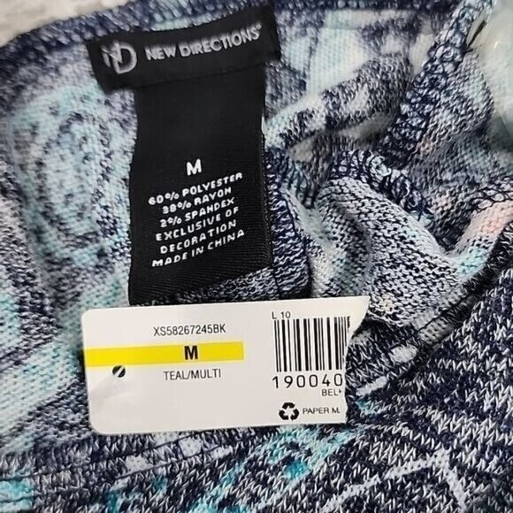 New Directions Top Tunic 3/4 Sleeve Boho  Back crocheted lace NWT Women's Medium - Picture 5 of 6